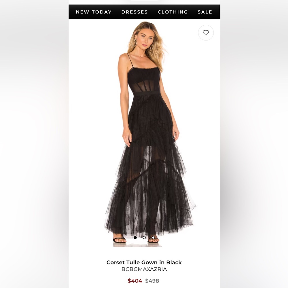 BCBG Oly Gown - Black Tulle